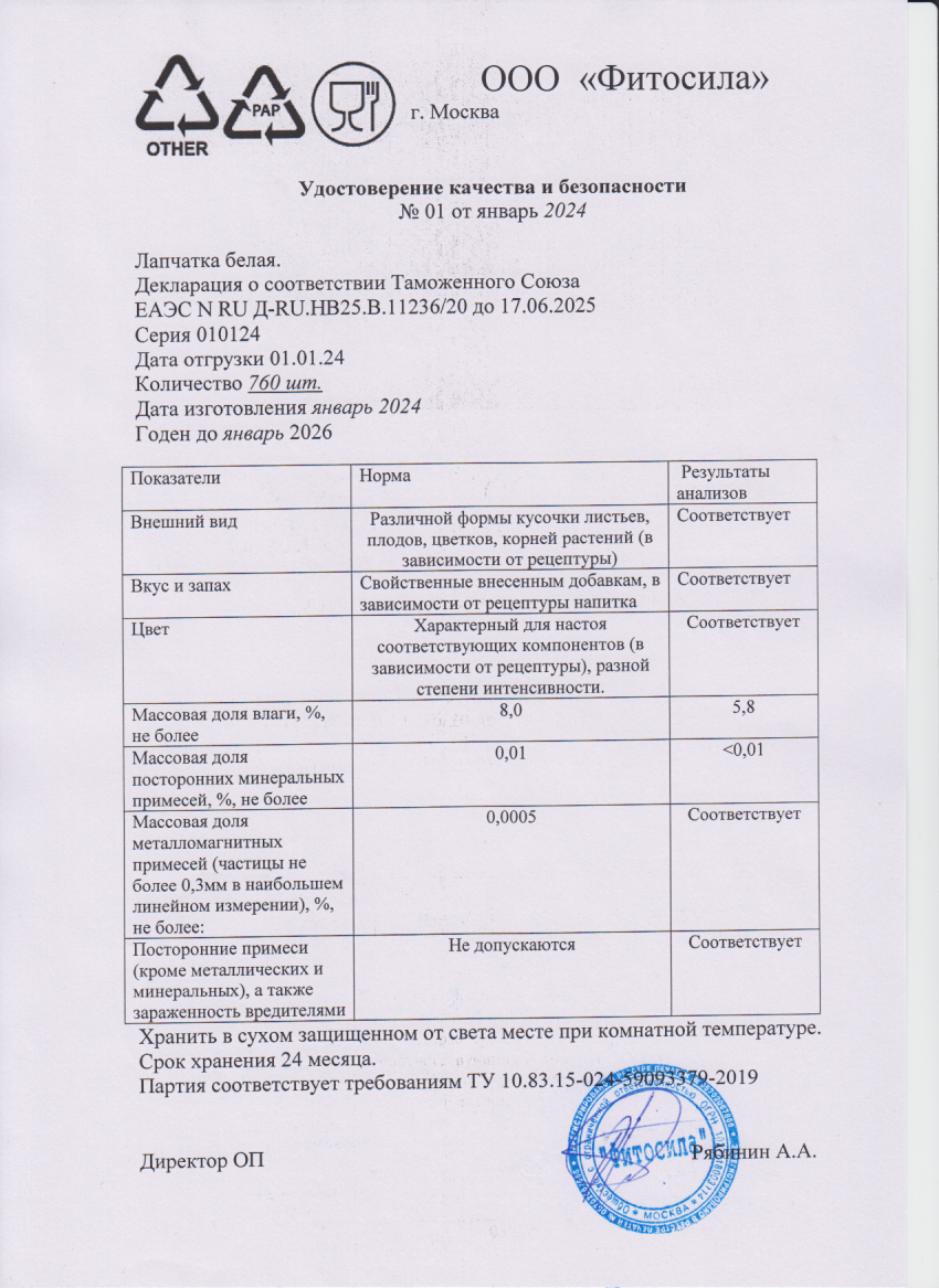 Паспорт №010124